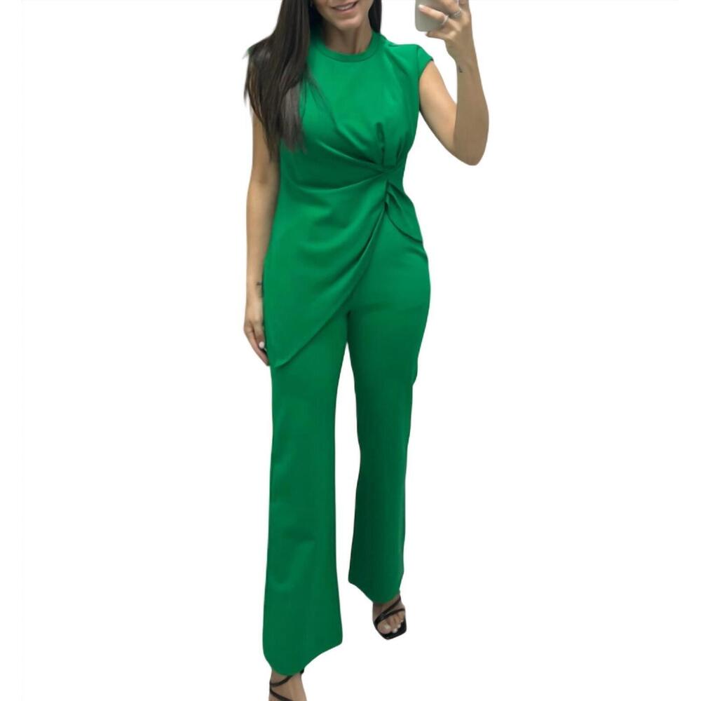 NEW GRACIA esmeralda pant set in green